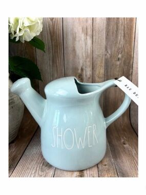NEW Rae Dunn Baby Blue Shower Watering Can